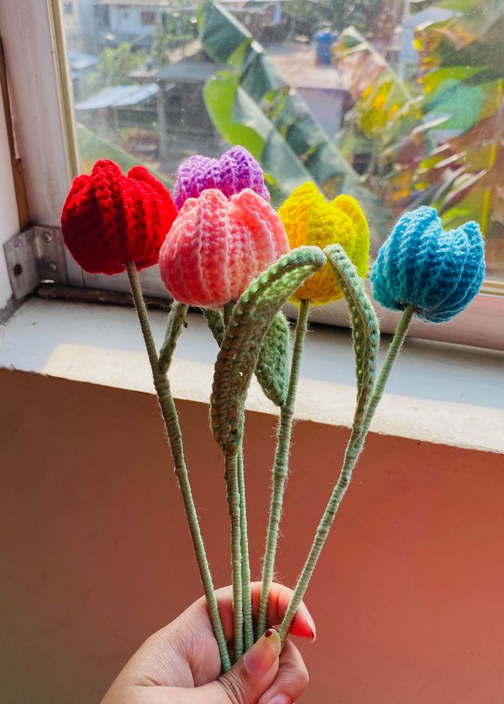 Crochet Tulip Pack Of 1