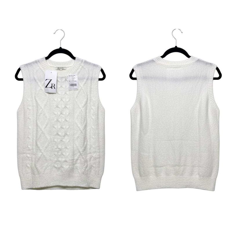 White Knit Vest