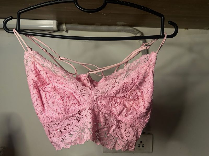 Pink Lace Bralette