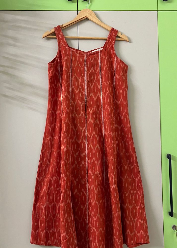 Stylish Reddish Orange Kurti/Dress
