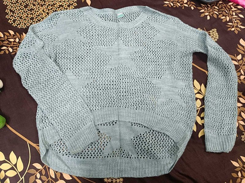 Blue Knit Sweater