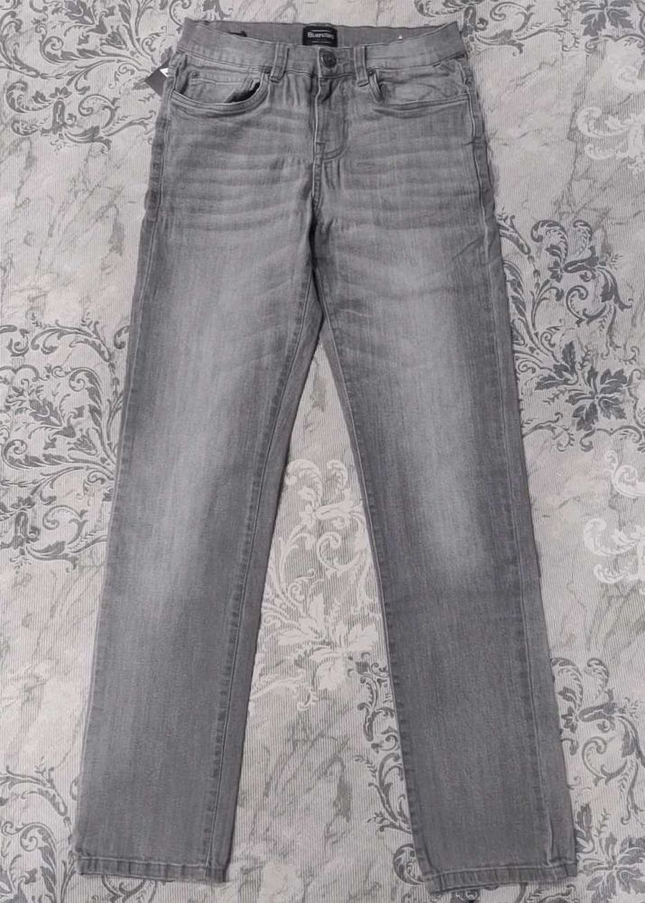 Gray Straight Leg Jeans
