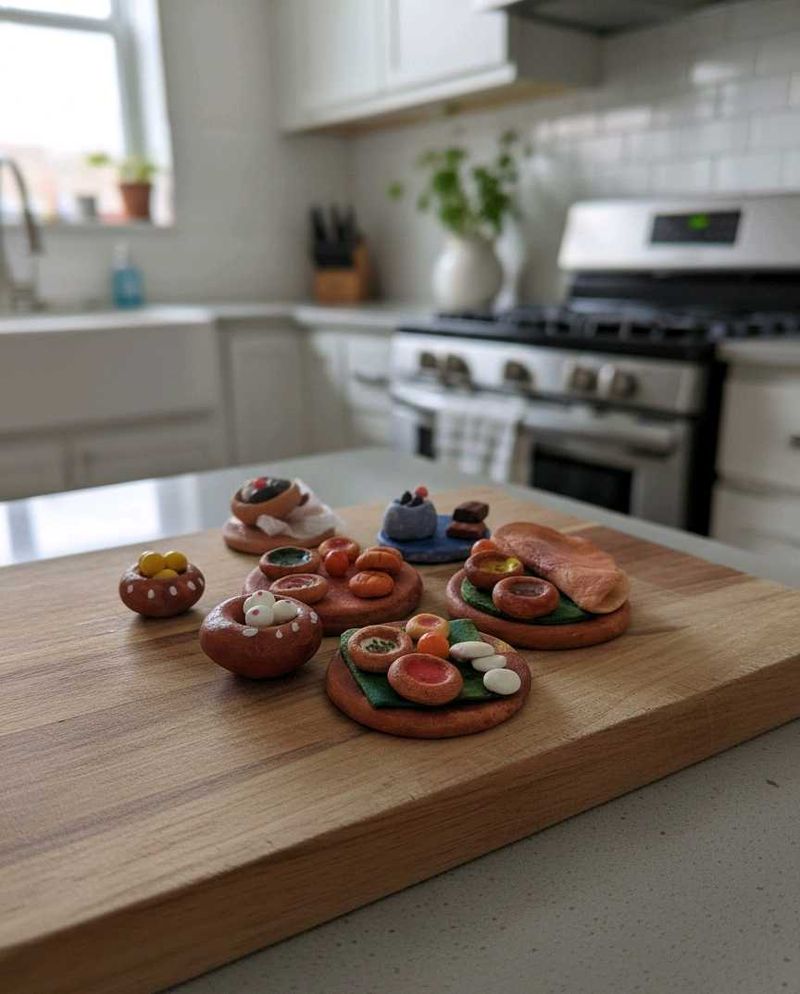 Miniature Clay Food Set