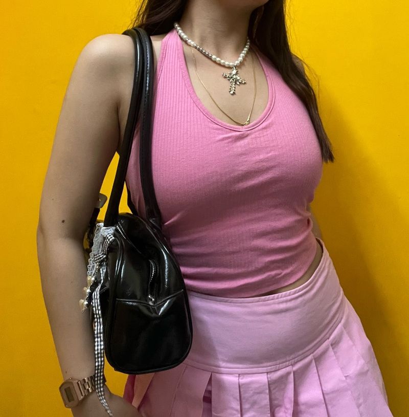 Black Patent Leather Y2K Purse