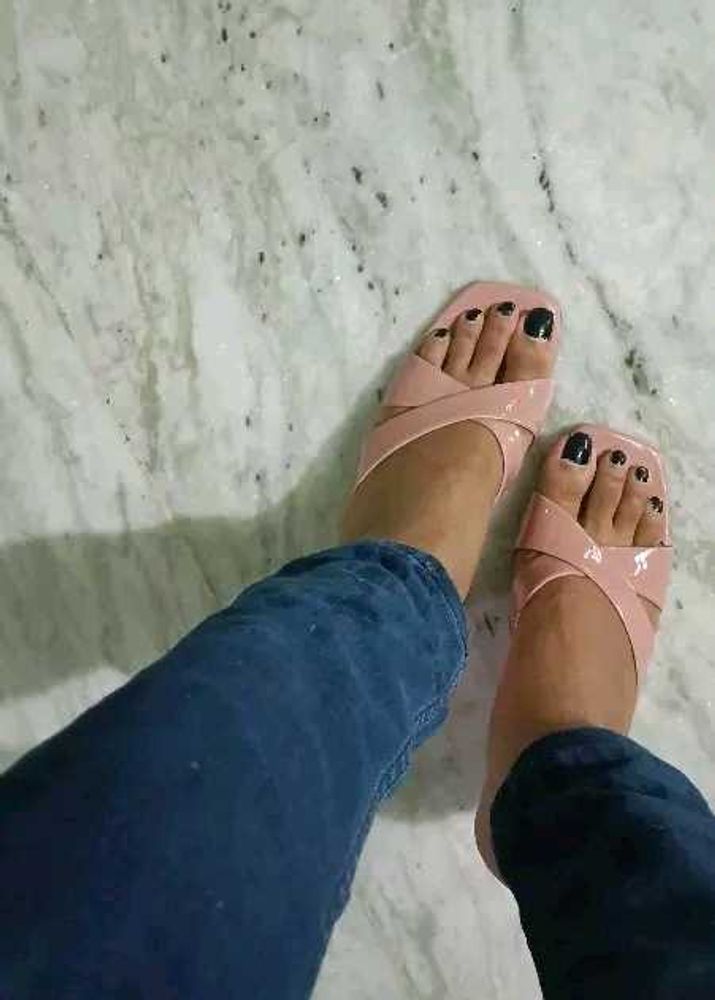 Pink Criss-Cross Sandals