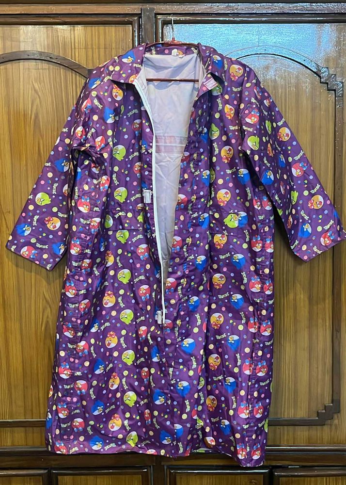 Fun Cartoon Raincoat With Cover