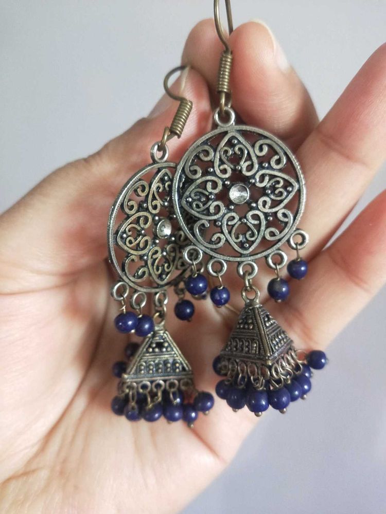 Silver Earrings, Jhumkas