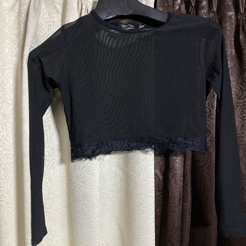 Black Long Sleeve Top