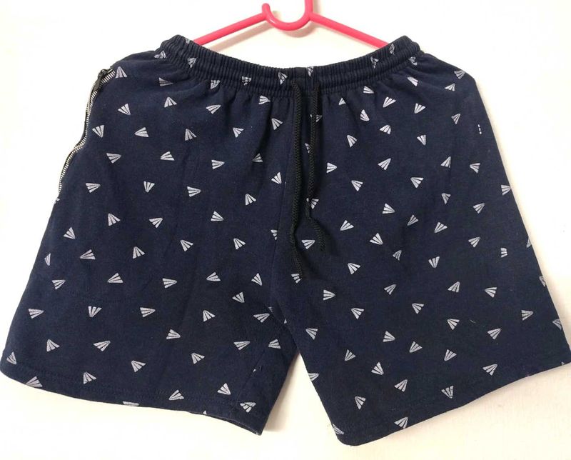 Blue Patterned Casual Shorts❤️