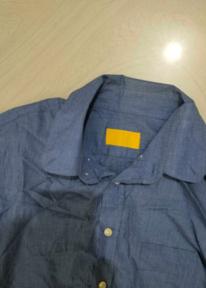 Blue Colour Casual Shirts