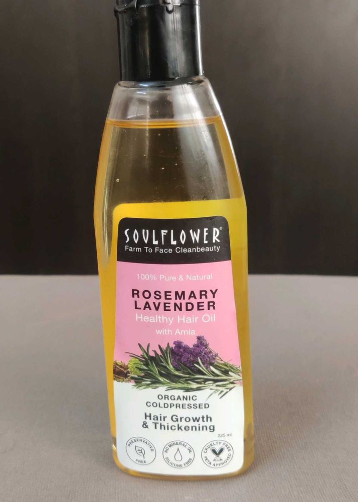 Soulflower Rosemary Lavender Hair Oil