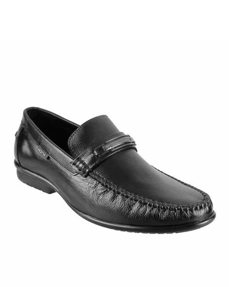 Elegant Black Leather Loafers