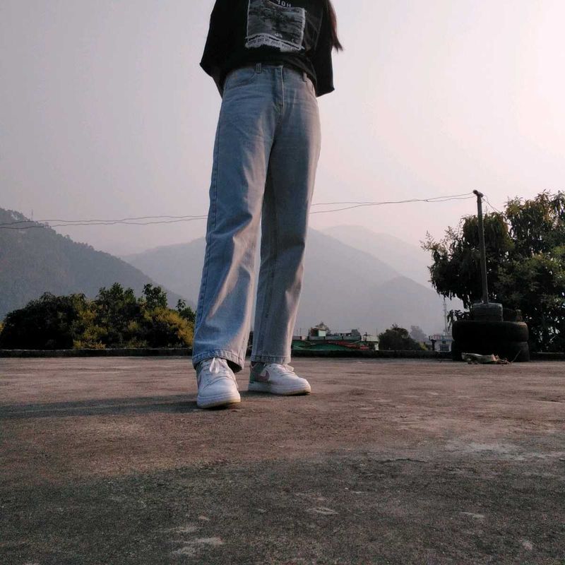 Light Wash Straight Leg Jeans
