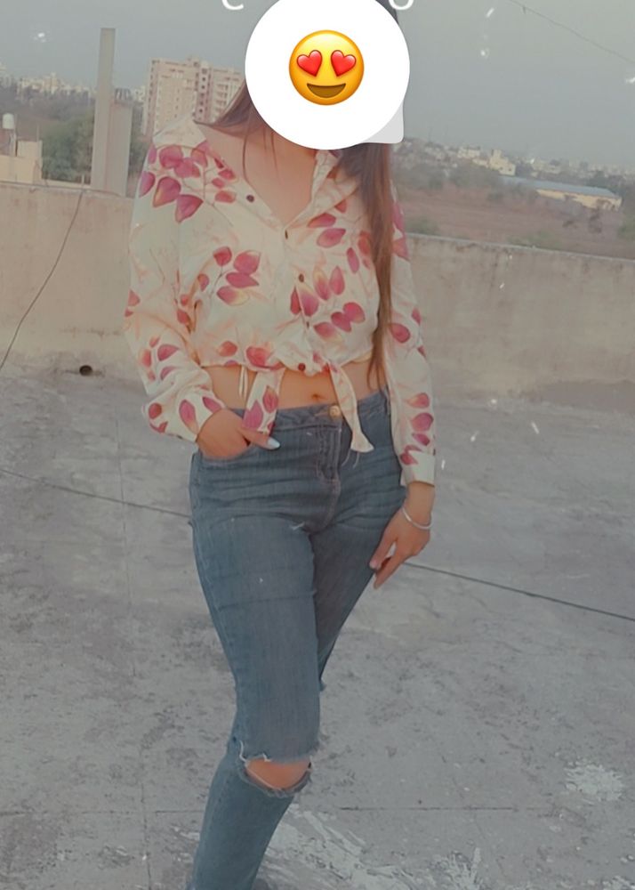 Cute Crop Top Shirt