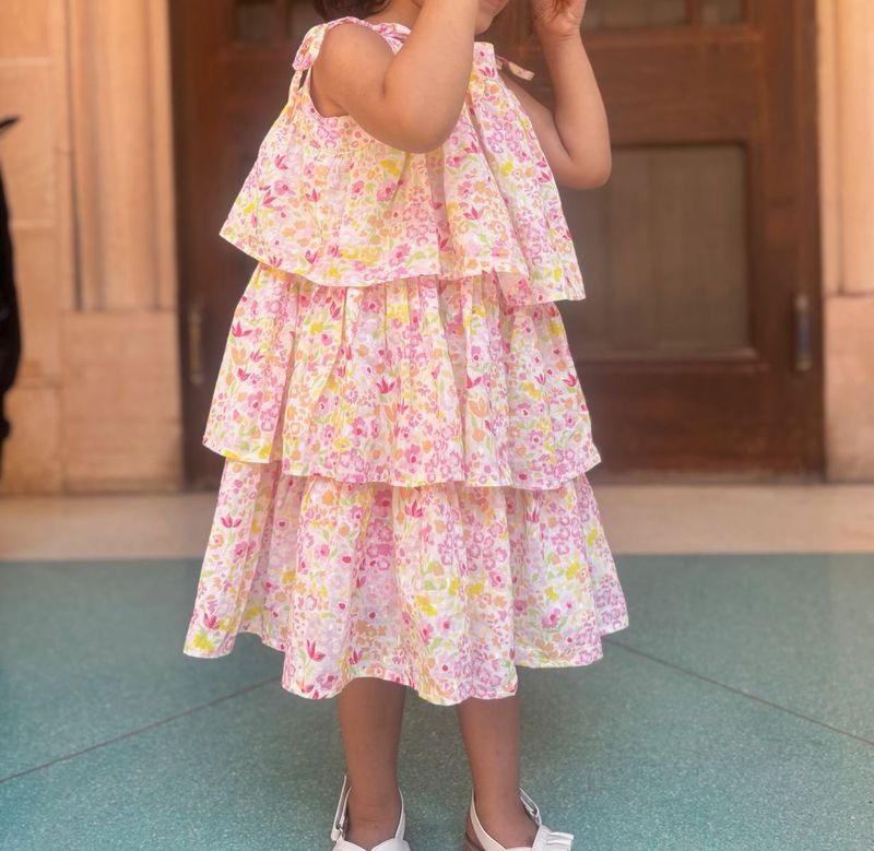 Adorable Floral Tiered Dress