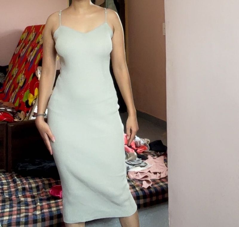 Tan Midi Dress