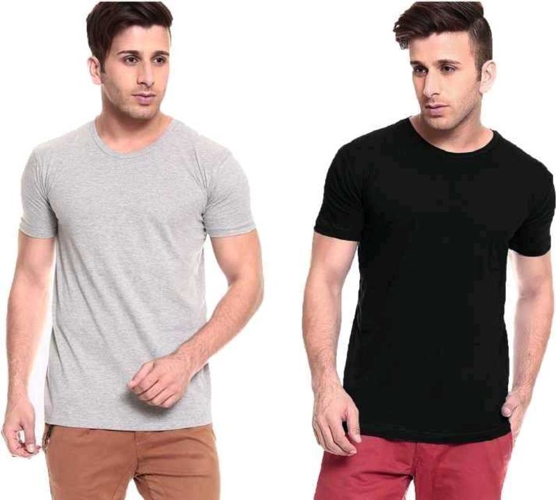 classic combo of t shirt ... color- grey and black
