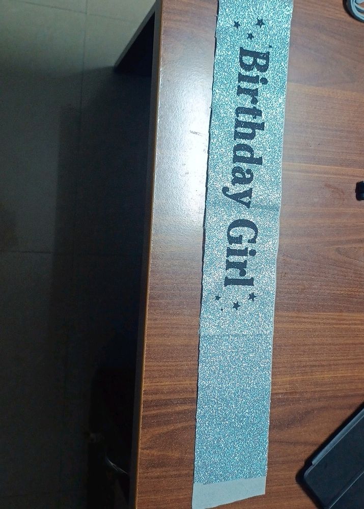 Birthday sash