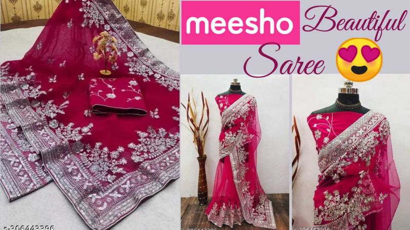 Beautiful Net Saree