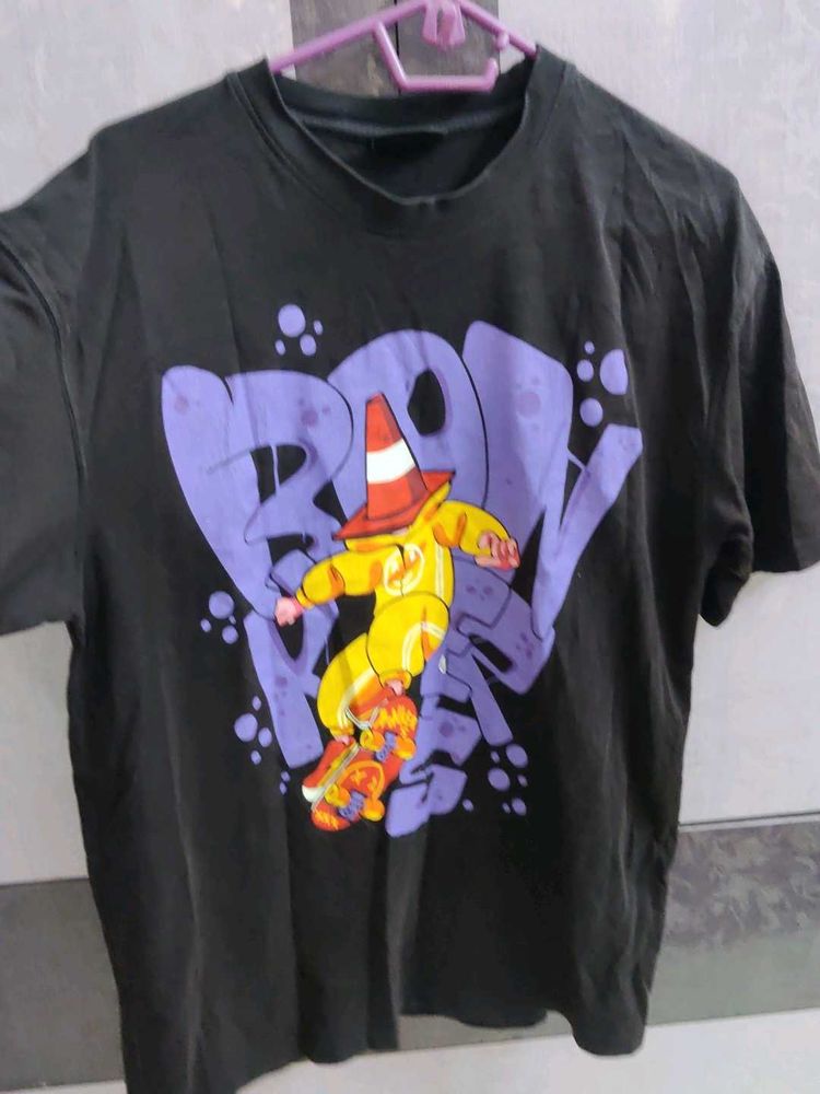 Bonkers black Oversized Thsirt