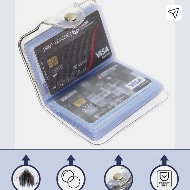 Clear Card Holder Wallet