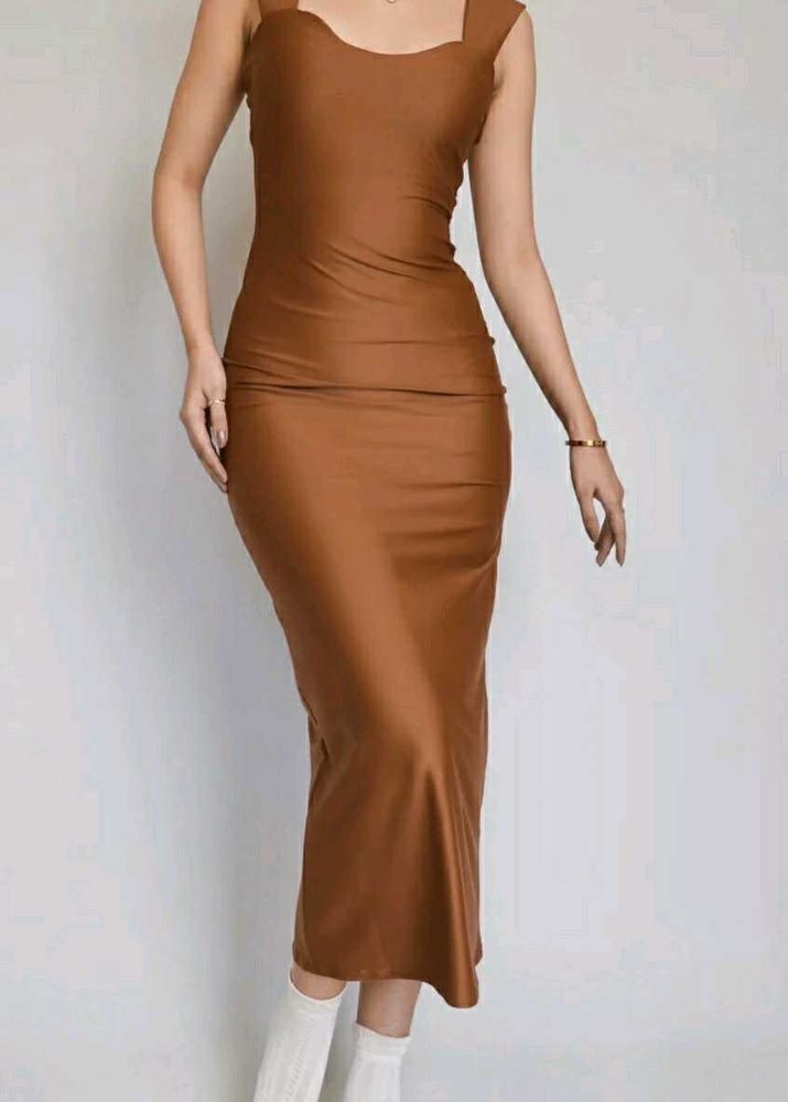 Caramel Bodycon Dress