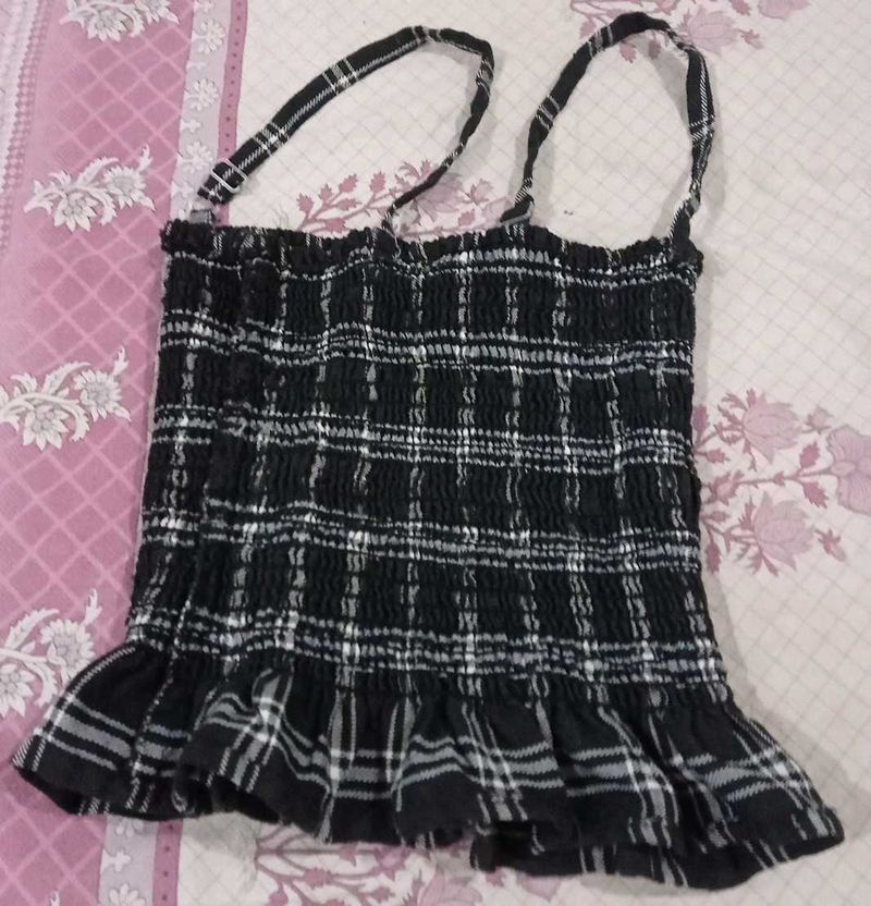 Plaid Cami Top