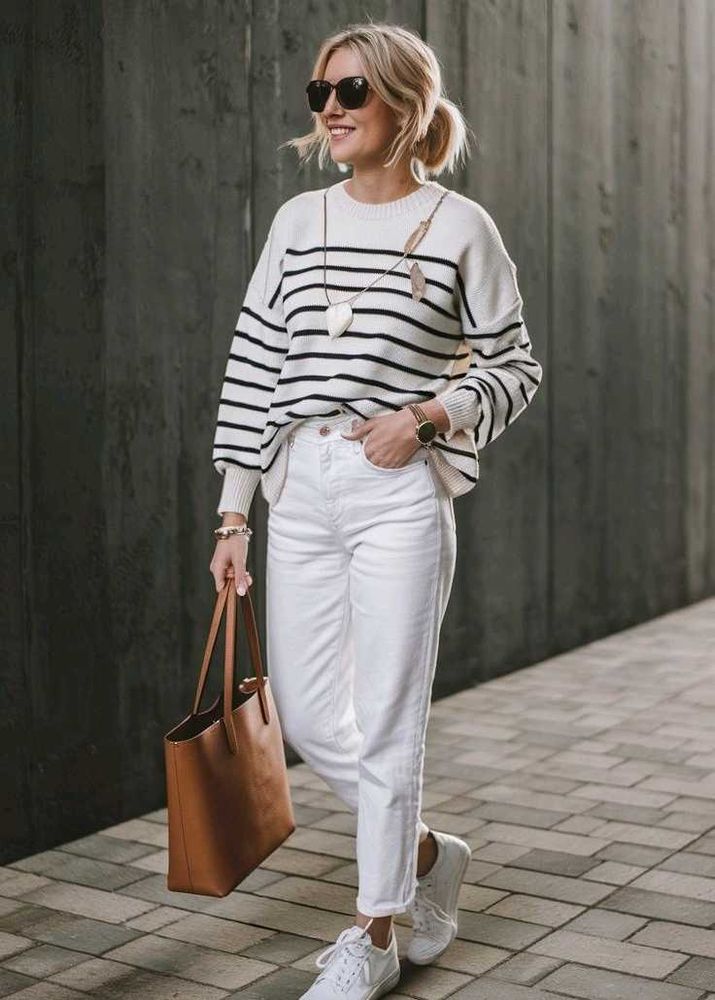 White Boyfriend Jeans