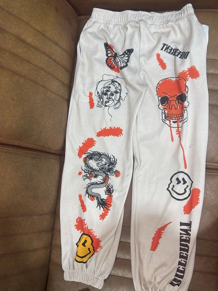 Graphic Print Sweatpants