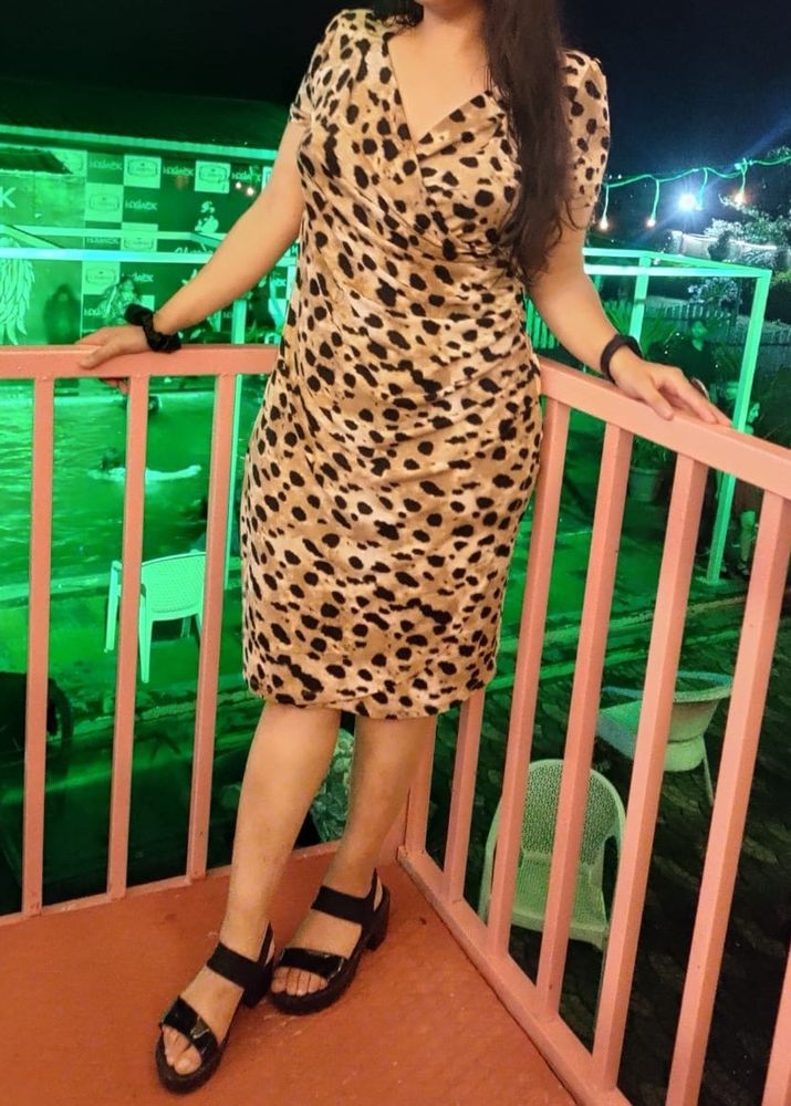 Animal Print Bodycon Dress