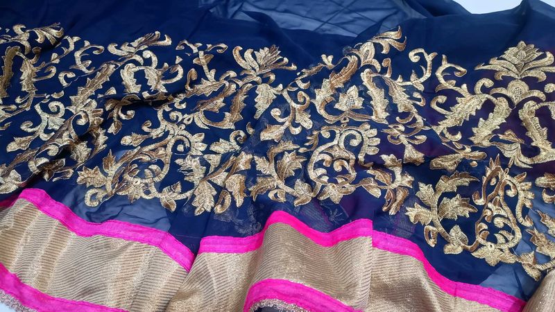 Embroidery Saree Like New Condition