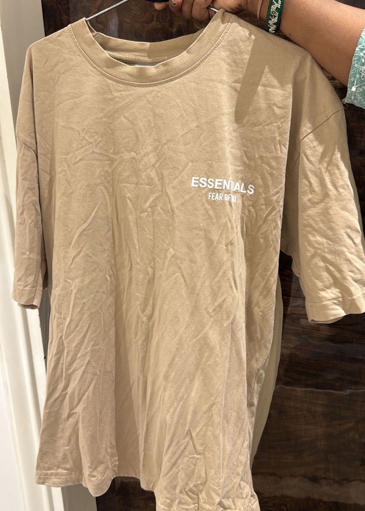Beige Esaentials T Shirt
