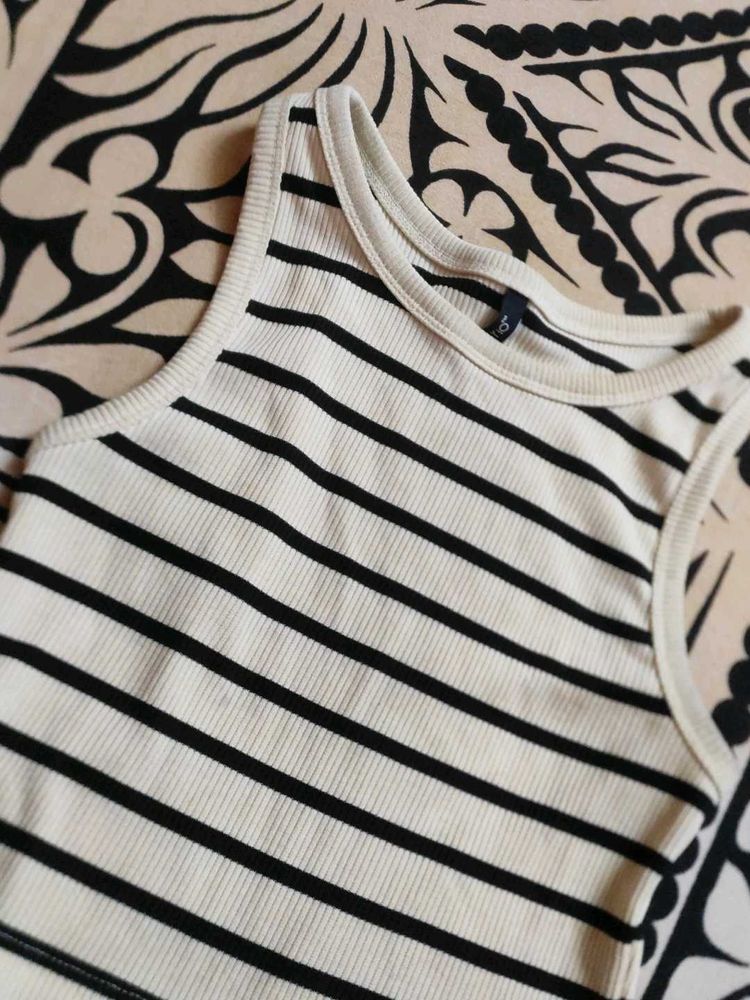 Striped Crop Tank Top