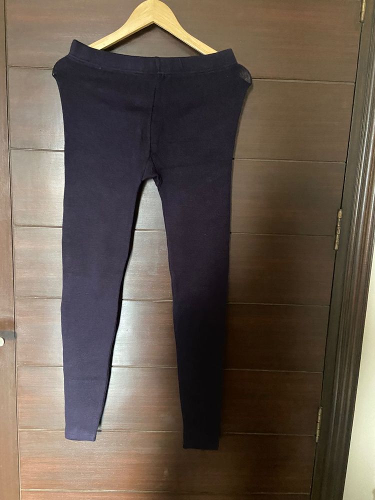 Brand new Dark purple Woollen Legging (free size)