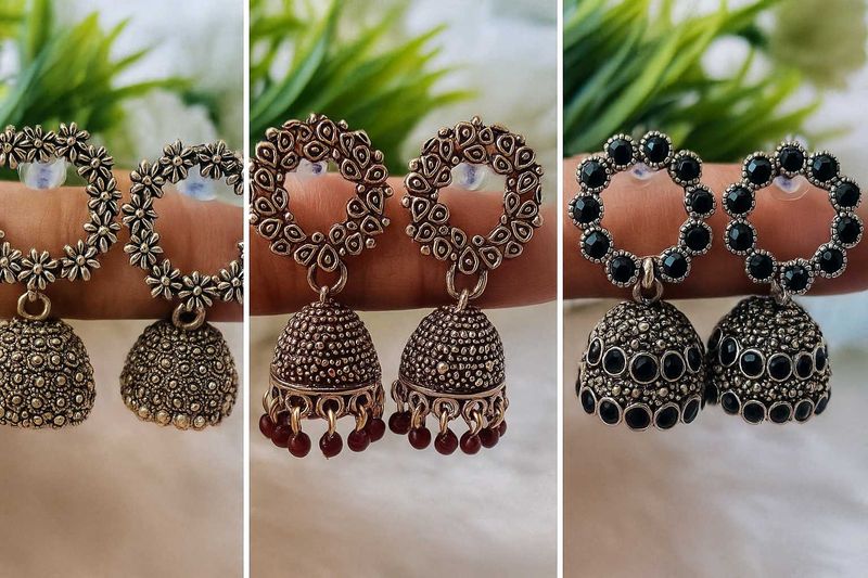 Boho Jhumka Earring Set