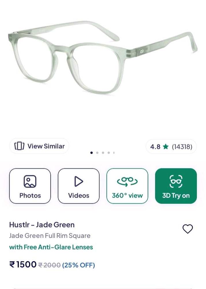 Lenskart Hustlr Jade Green Premium Eyeglasses
