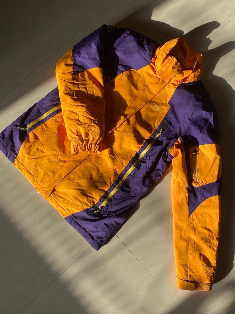 Korean Vintage 80s 90s Lecaf Jacket Windbreaker Unisex : Size M