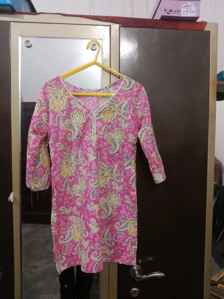 Pink Patterned Tunic