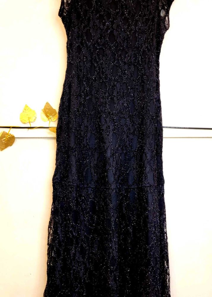 Latin Quarters Floral Self Design Maxi Party Dress