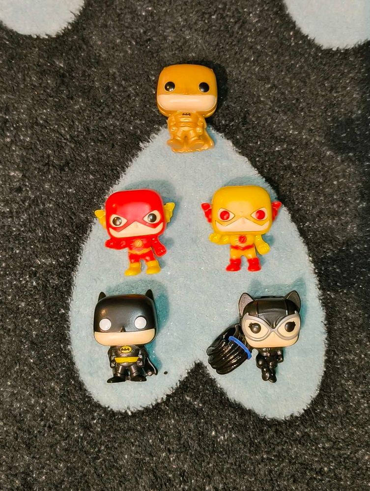 Kinder Joy DC Funko Pop Toys (Set Of 5)