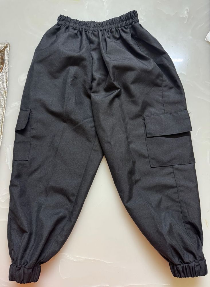 Black Cargo Pant For Girls