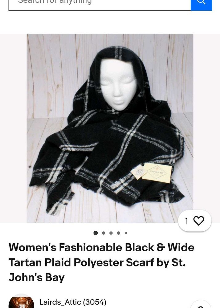 St. John's Bay Tartan Plaid Scarf