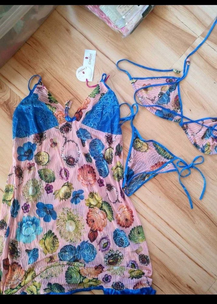 Floral Lingerie 3 ps