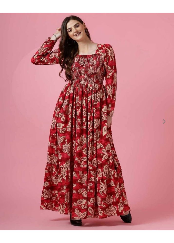 Floral Print Maxi Dress
