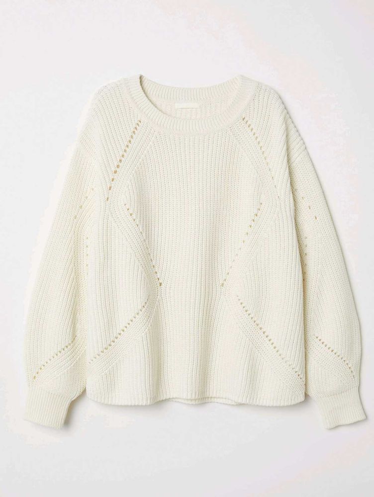 H&amp;m Cream Knit Pullover