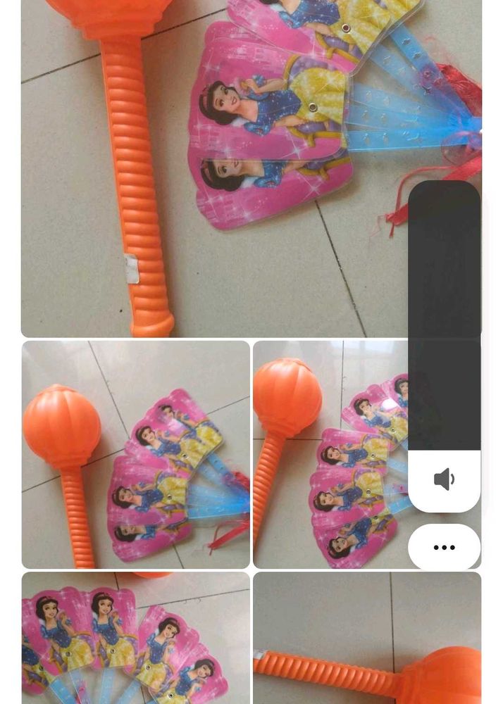 Disney Princess Fan &amp; Toy Rattle Set