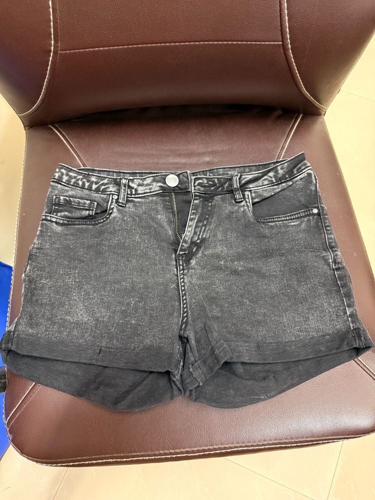 Black Y2K Shorts