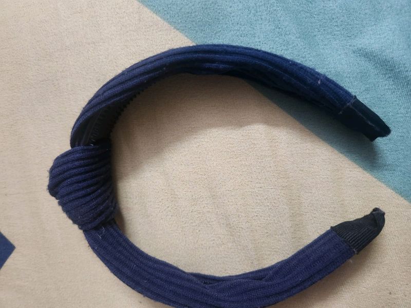 Navy Blue Knotted Headband