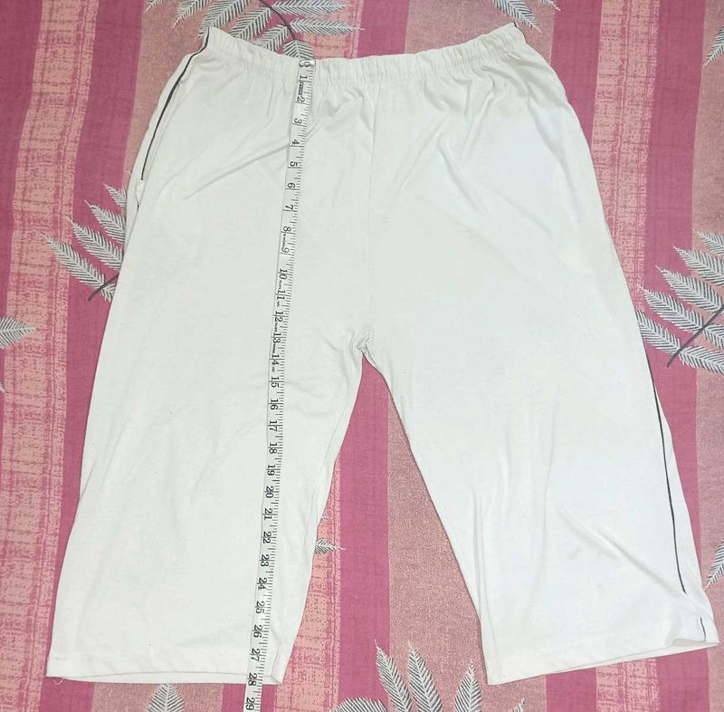 White Capri Lounge Pants