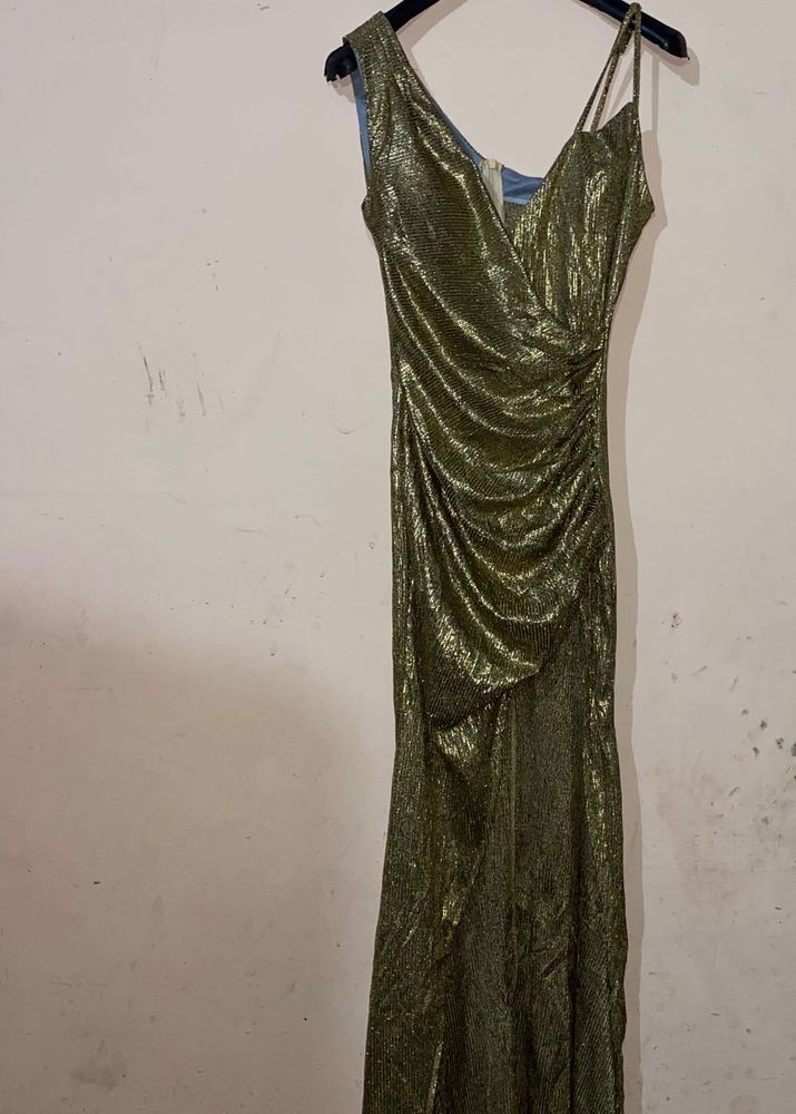 Sparkling Gold Evening Gown